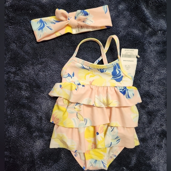 Baby girl carter's‎ swimsuit size 3 months NWT - Picture 1 of 9